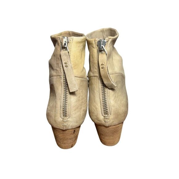 Women’s Halmanera brown leather booties size 7.5 made in Italy - Picture 4 of 5